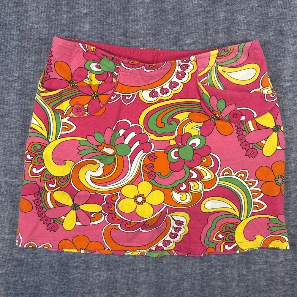 Vintage Limited Too Flower‎ Power Skirt Skort Size 3J Girls Youth Retired